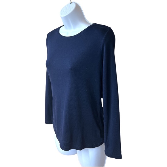 SzP The Talbots Tee Long Sleeve Blue Top - Picture 5 of 5